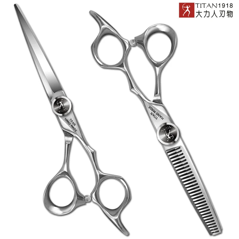 Titan thinning hair scissors stainless steel salon shears, 6.0 inch (1pc)