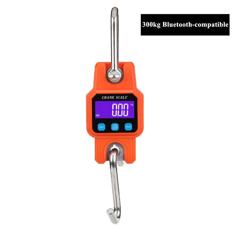 300kg/50g Bluetooth Crane Scale Rechargeable Digital Hanging Hook Scales Electronic Weight USB Stainless Steel Heavy Duty Weight