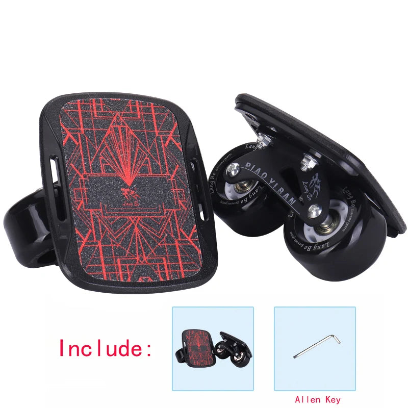 1 Pair Skateboard Aluminium Alloy Mini Drift Short Board Roller