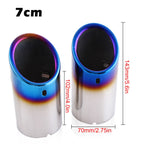 DSYCAR 1pair Chrome Plating Stainless Steel Car Exhaust Muffler Tip Pipes Covers ,universal car accessories