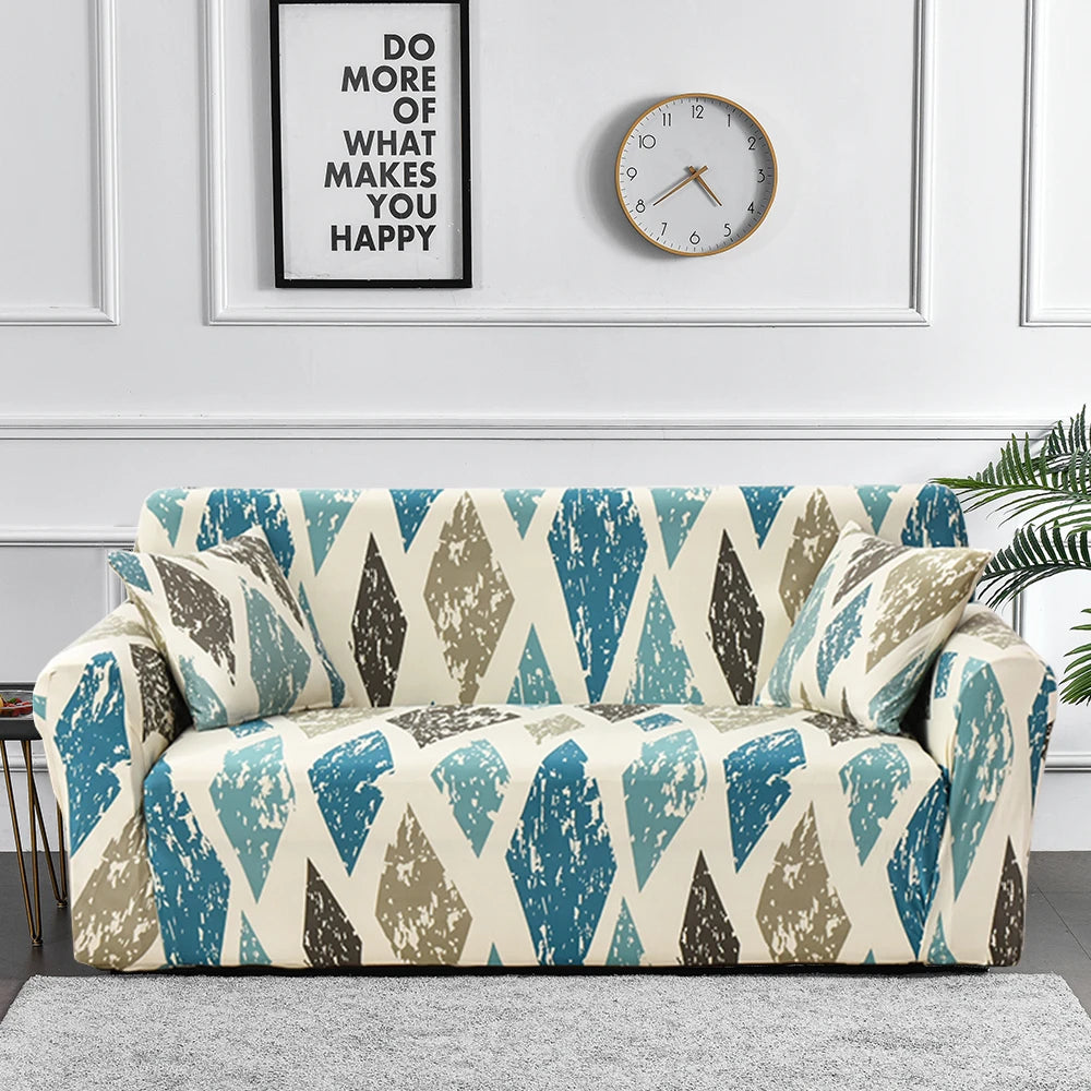 Sofa Cover for Living Room Stretch Printed Sofa Slipcover L shape Corner Sofa Covers funda sofa Elastic Couch Cover 1/2/3/4-seat