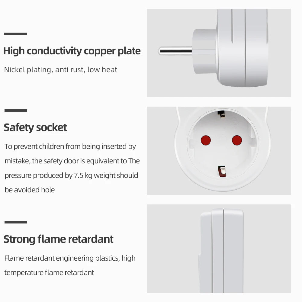 12/24 Hour Electronic Digital Timer Switch EU UK US AU FR Plug Programmable Timing Socket Kitchen Timer Outlet Timer Control
