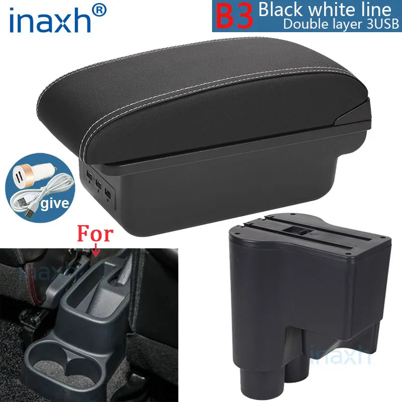 For Daihatsu sirion Armrest For Daihatsu Materia Car Armrest box central Store content Storage box Arm Auto parts 2007-2015