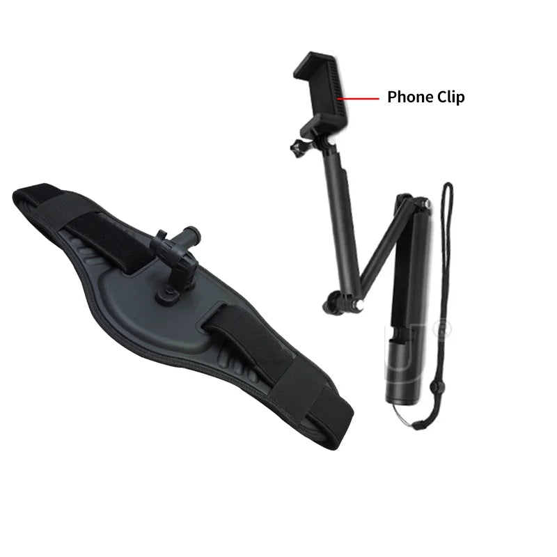 TUYU Back Bar Insta360 X5 X4 X3 GoPro Max Hero 13 12 11 DJI Osmo360 Waist Strap Accessory Bundle for Cellphone & Action Cameras