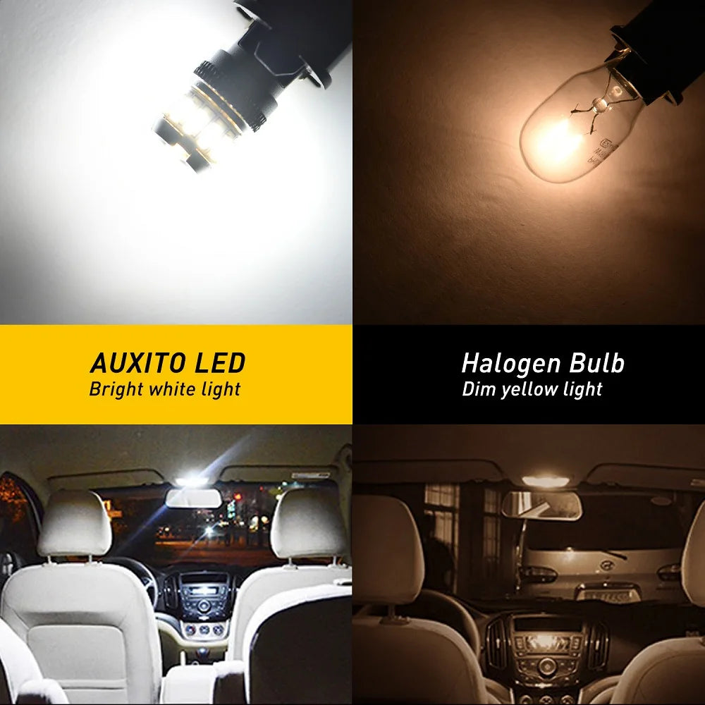 AUXITO 10x W5W T10 LED Bulbs Car Parking Position Lights Canbus Interior Light 6500K 168 194 For BMW VW Mercedes Audi A3 A4 E60