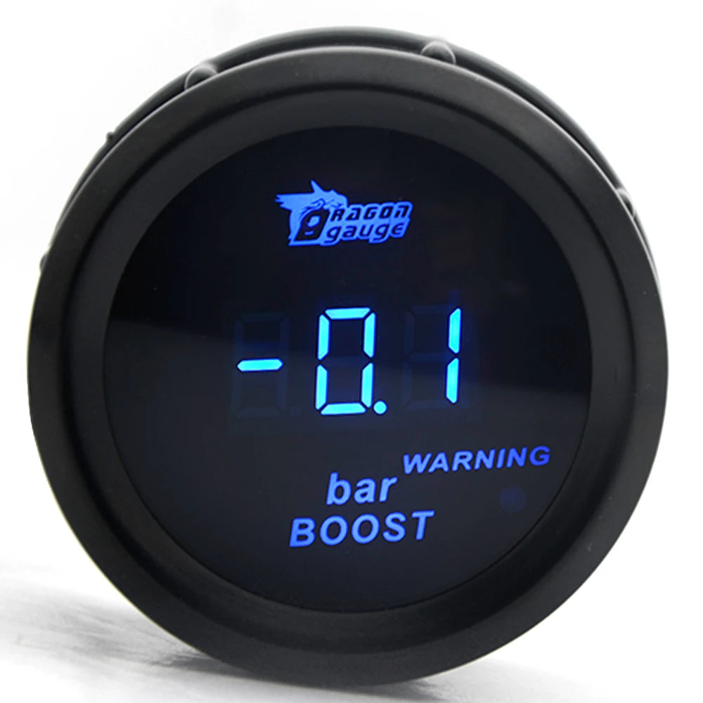 2" 52mm Car Digital Turbo Boost Gauge PSI BAR Water Temp Oil Temp Oil Pressure Gauge Voltmeter EGT Tachometer RPM gauge