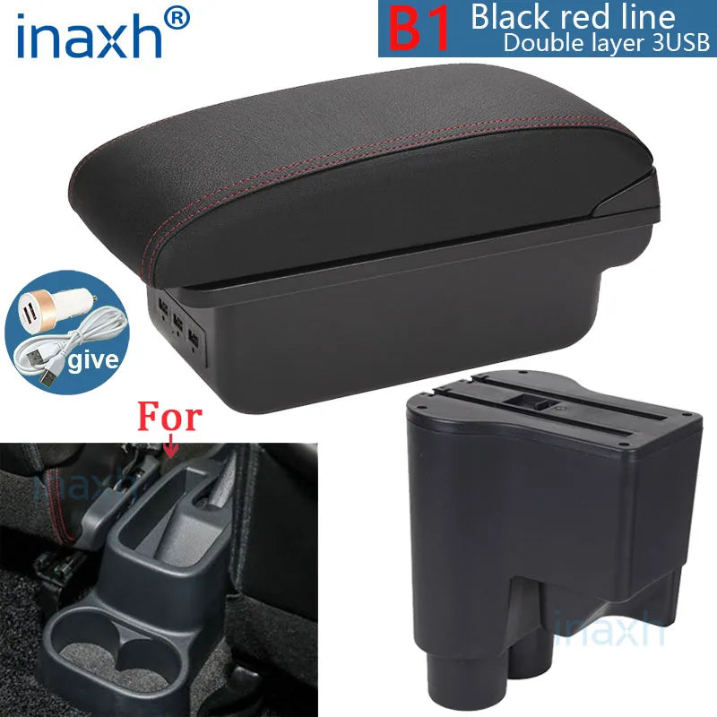 For Daihatsu sirion Armrest For Daihatsu Materia Car Armrest box central Store content Storage box Arm Auto parts 2007-2015