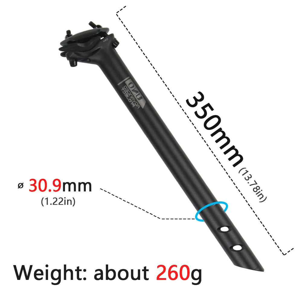 UNO SP-719 Bicycle Seatpost   Road Mountain Bike Seatpost 27.2/30.9/31.6*350/400mm Seat Tube Bicycle Aluminum Alloy Parts