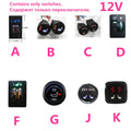 Universal Built-in Car Seat Heater Kit Fit 2 Seats 12V 100W Carbon Fiber Heating Pads with 3 Levels Control Switch System