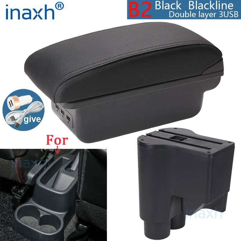 For Daihatsu sirion Armrest For Daihatsu Materia Car Armrest box central Store content Storage box Arm Auto parts 2007-2015