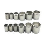 50Pcs-Pack High-Pressure Hose Crimp Tools Stainless Steel Sleeve Pipe Exhaust Connector 11.5MM -18MM Pipe Joiner