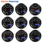 Dynoracing 2" 52mm 7 Colors LED Dual Display Boost Water Oil temp Oil pressure Voltmeter Air fuel Ratio EGT Tachometer Car Gauge