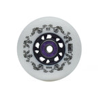 Inline skate wheels 8pcs 90A 72/76/80mm white or yellow, optional ILQ11 bearings