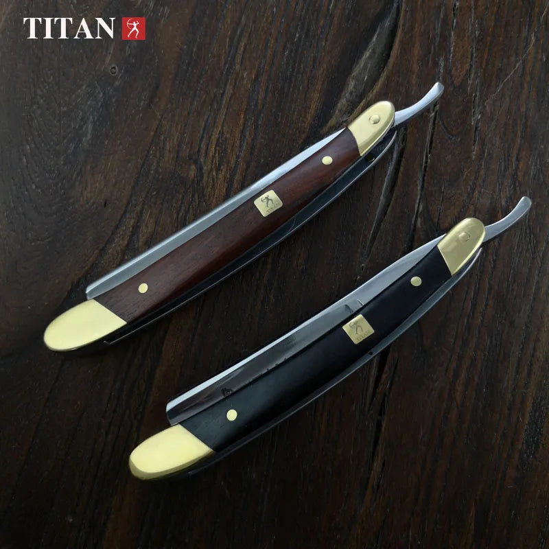 Titan straight razor barber razors for beard male shaving knife men's safety shaver razors