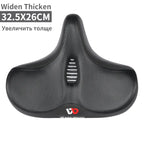 WEST BIKING Ergonomic Soft Bicycle Saddle Widen Thicken Cushion Pad MTB Road Bike Saddle Comfortable Breathable Cycling Seat