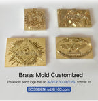 BOSSDEN Customized LOGO Leather stamp Copper Brass Wood Paper Skin Bread Cake Die Heating Emboss Mold Letter Metal Stamp Brand