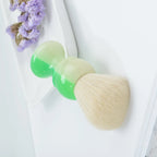 YAQI JANUS BIFRONS 24mm Synthetic Cashmere Knot Mens Shaving Brush With Dark Seen Handle