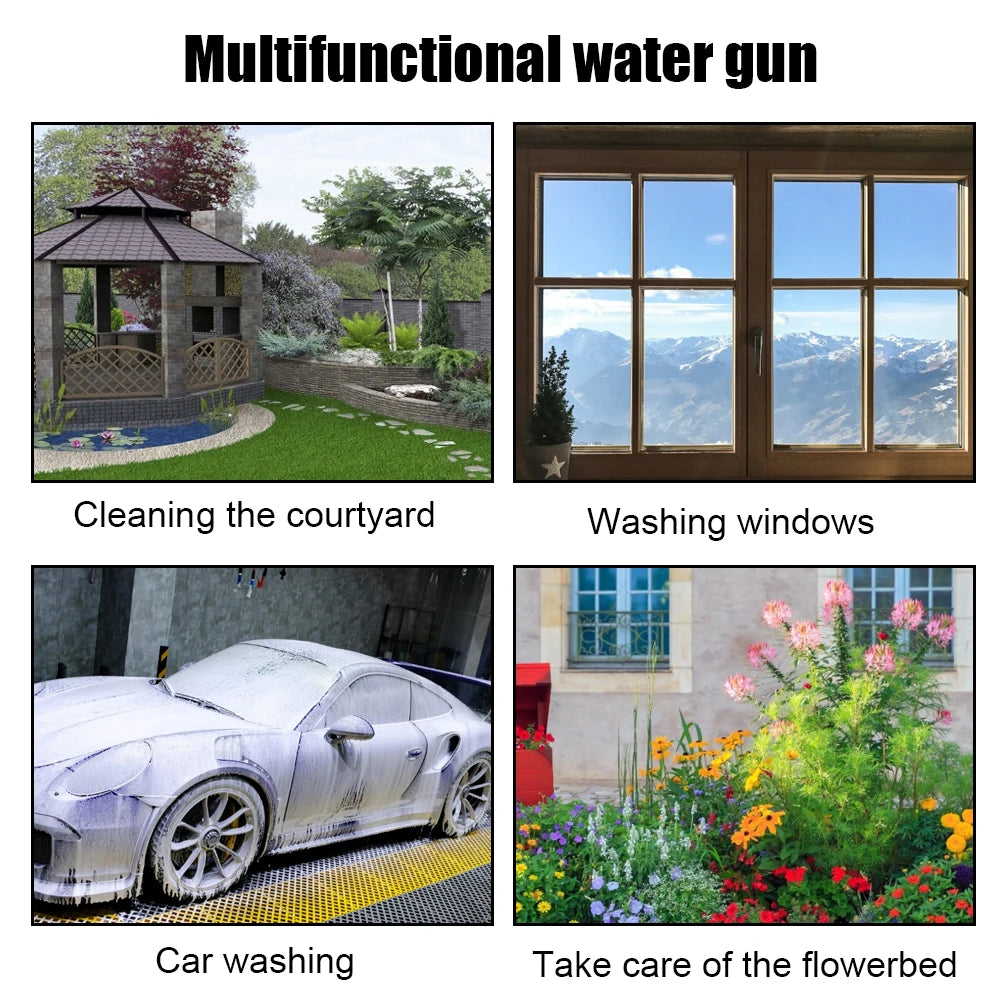 Long Foam Washer Car High Pressure Water Gun Nozzle Washing Watering Tools Garden Universal Off Road 4x4 Motorcycle Accessories