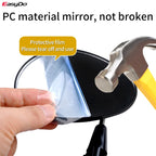 EasyDo Bicycle Handlebar 360 Rotation Wide-range Adjust-rearview Mirror Left and Right Reflector 17-24.5MM PC Anti-drop MTB