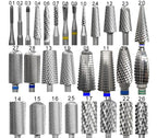 RolinStar Many Sales promotion type Carbide barrel stable shank  Accessories Cutter pedicure nail milling drill bits