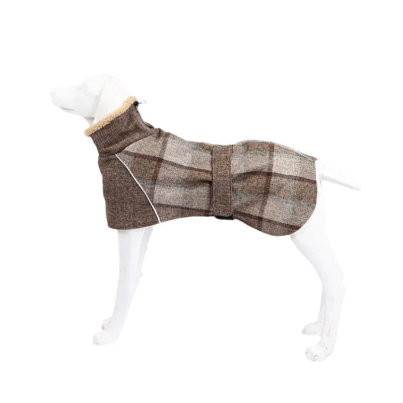 Warm Thicken Big Dog Coat Jacket for Medium Large Dogs Winter Pet Clothes Greyhound Wheeling Clothing mascotas ubranka dla psa