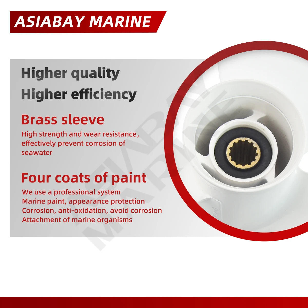 Outboard Propeller For Yamaha 20hp 25hp 30hp 40hp 48hp 50hp 60hp 11 3/8*12 Aluminum Alloy Screw Marine Engine  3 Blade 13 Spline