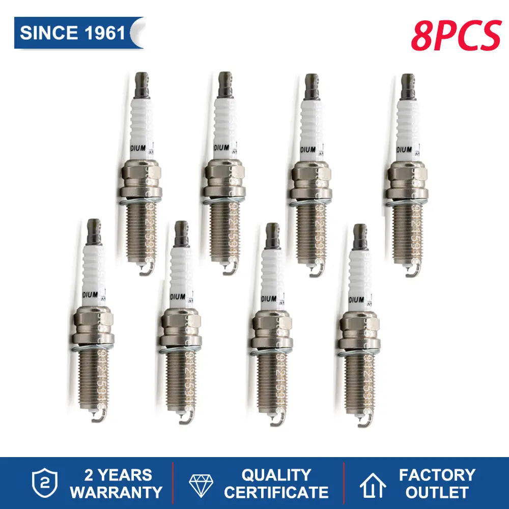 4-8PCS Candles Replace for PLFR5A-11 NISSAN 22401-5M015 22401-5M075 Denso VKH16 IKH16 Iridium Spark Plugs TORCH KH5RTIP-11
