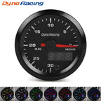 Dynoracing 2" 52mm 7 Colors LED Dual Display Boost Water Oil temp Oil pressure Voltmeter Air fuel Ratio EGT Tachometer Car Gauge