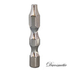 DSCOSMETIC Double Edge Safety Razor Handle, CNC 316 Stainless Steel, Ladder Style