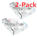 2PCS 9W8C4 3.5" to 2.5" HDD Adapter For Dell R710 R720 R730 T710 R320 T320 SAS SATA SSD Tray Caddy  With Screws
