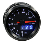 Dragon 52mm Car 7 Colors LED   Dual Display Boost Water Oil Temp Pressure Meter Volt Air Fuel Ratio EGT Gas Tachometer RPM Gauge