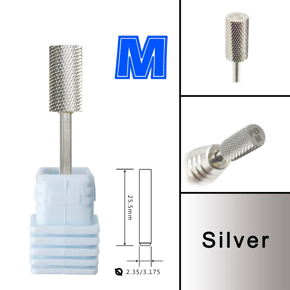 RolinStar Many Sales promotion type Carbide barrel stable shank  Accessories Cutter pedicure nail milling drill bits