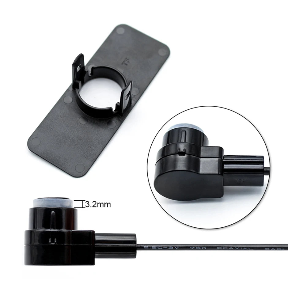 GreenYi Car Parking Sensor Assistant Parktronics 4 Black/Silver/White 13mm Flat Sensors Reverse Radar Sound Buzzer Alarm Sound