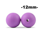 LOFCA 100Pcs/lot 12MM Round Shape Silicone Beads Used in jewelry making Necklace Bracelets Keychain Jewelry accessories