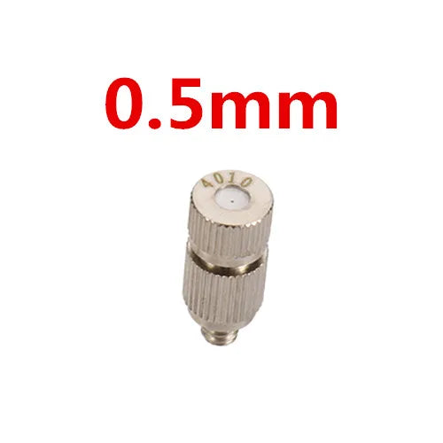 50Pcs 3/16 Inch Thread High Pressure Fog Nozzle Misting Cooling Humidity Sprayer Home Garden landscaping Disinfection Nozzles