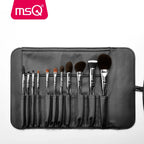 MSQ New Professional 11pcs Powder Makeup Brushes Set Classic Eyeshadow Lip Foundation Make Up Brush Goat/Horse Hair PVC Handle