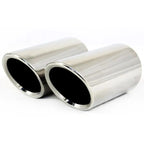 DSYCAR 1pair Chrome Plating Stainless Steel Car Exhaust Muffler Tip Pipes Covers ,universal car accessories