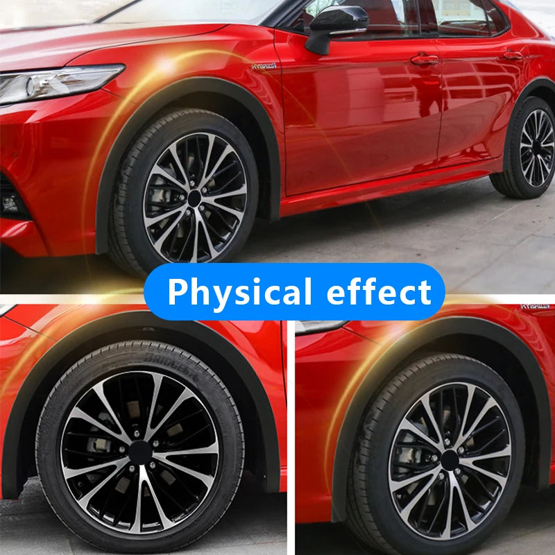 Universal Rubber Fender Flare Wheel Arch Trim Lip Strip, Scratch-Proof, 3-6m x 30-50mm