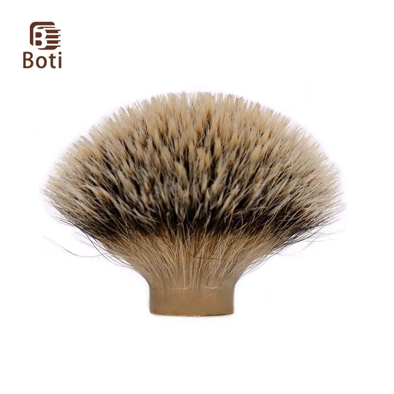 Boti Brush-SHD Leader Silvertip Badger Hair Knot Shaving Brush Bulb Shape Men's Beard Tool Shaving Knot Handmade