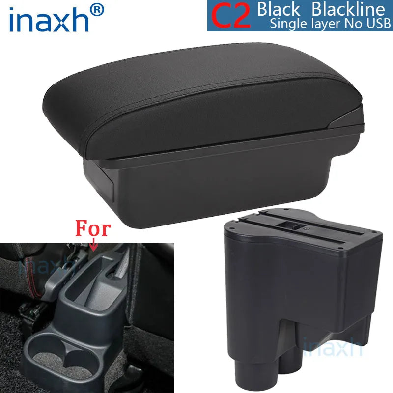 For Daihatsu sirion Armrest For Daihatsu Materia Car Armrest box central Store content Storage box Arm Auto parts 2007-2015