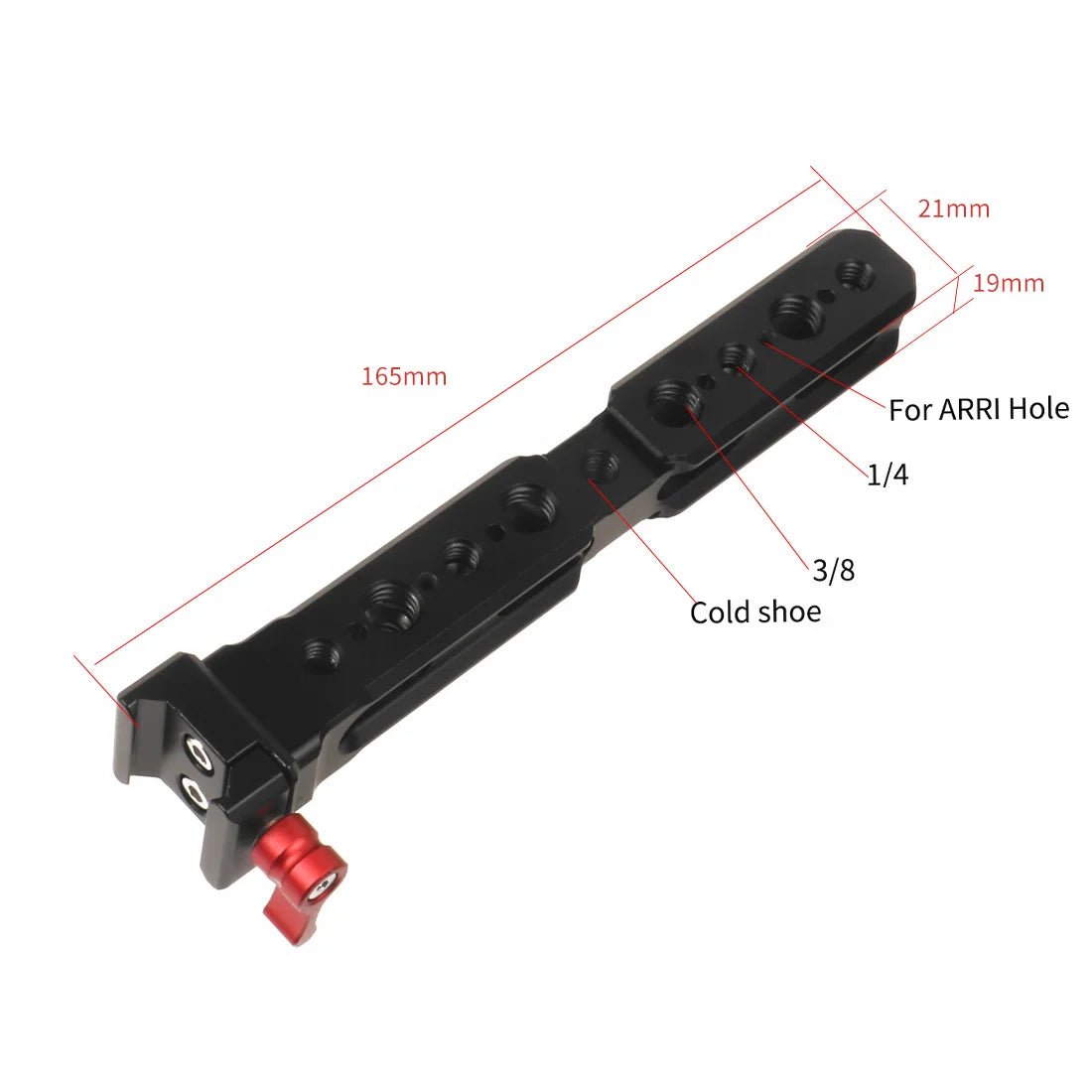 Dual Handle Grip NATO Rail Clamp Side Handgrip for DJI Ronin RS2 RSC2 Extension Handlebar Bracket Handheld Gimbal Stabilizer