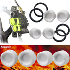 HEPPE Bike Brake Ceramics Piston for SHIMANO M640 M810 M6120 M7120 M8020 M8120 M9120 Saint M820 Brake Calipers 4 Pistons w/ Seal
