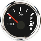 Car Marine Boat Boost Alarm Gauge 2‘’ 52mm Oil pressure Meter Water Level Fuel Temperature 12V 24V Voltmeter Accessories Meter