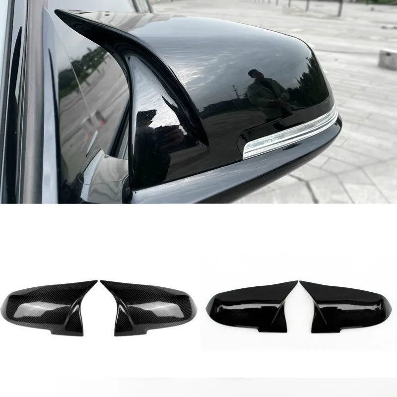 For BMW 1 2 3 4 X Series Rear View Side Mirror Cover F20 F21 F22 F23 F30 F32 F36 X1 E84 F87 M2 Carbon fiber pattern Accessories