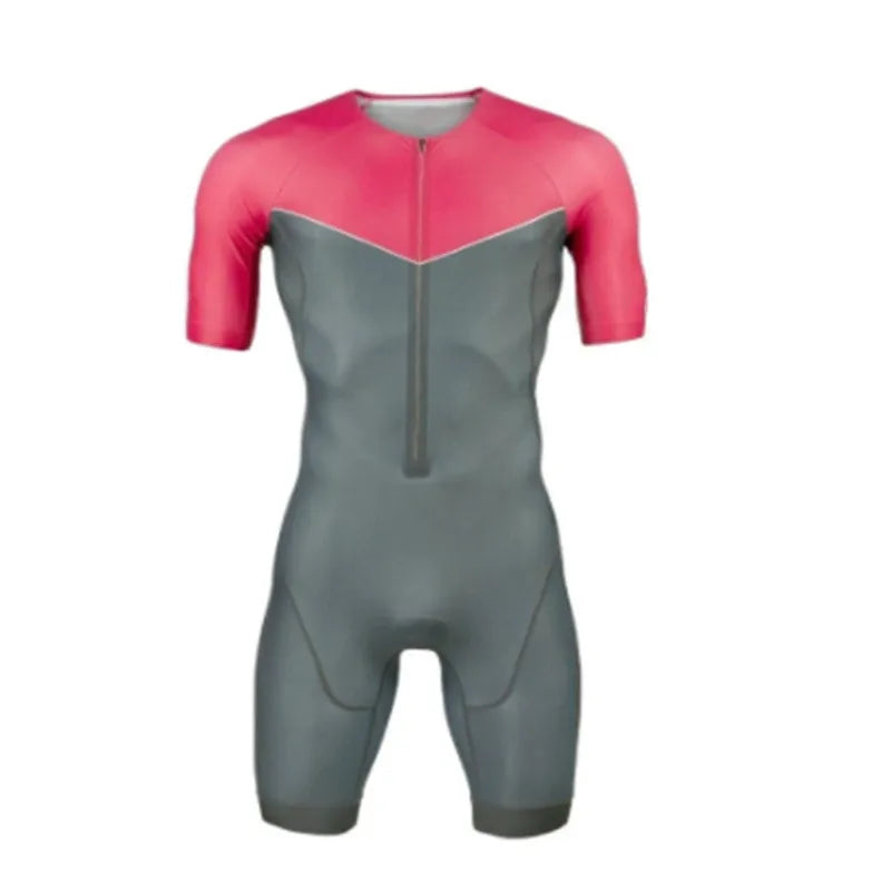 Men's Triathlon Suit 2021 Hot Selling Cycling Jersey Summer Short Sleeve Bicycle Skinsuit Maillot Ciclismo Hombre Bike Clothing
