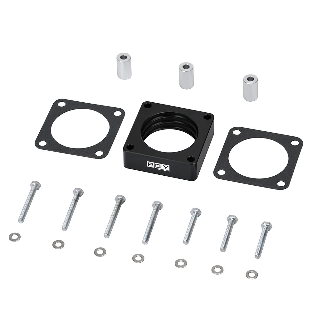 Throttle Body Spacer 1in Raise w/ Gasket for 1991-2006 Jeep Wrangler Cherokee 2.5L 4.0L