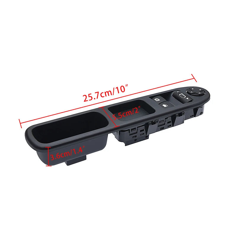6554QC 6490HQ 2PCS Driver Side Passenger Side Window Control Switch For Peugeot 207 2007-2015 6554HJ 6554.QC