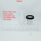 10/20/30/50pcs Bulk Sale Spray Gun Paint Tank Spray Gun Mixing Cup 165/400/600ml Disposable Measuring Cup Type H/O Quick Cup