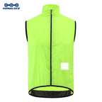 KEMALOCE Cycling Vest Wind Navy Blue Men 2023 Sleeveless Bicycle Gilet Black Lightweight Outdoor Windproof MTB Sports Wind Vest