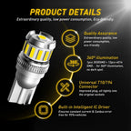 AUXITO 10x W5W T10 LED Bulbs Car Parking Position Lights Canbus Interior Light 6500K 168 194 For BMW VW Mercedes Audi A3 A4 E60
